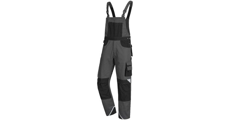 Latzhose MOTION TEX PLUS grau/schwarz Gr.94