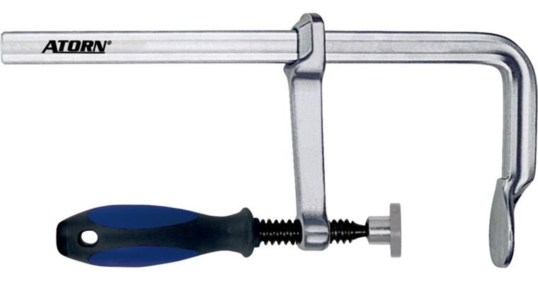 ATORN all-steel screw clamp 400 x 120 mm, 2-component handle
