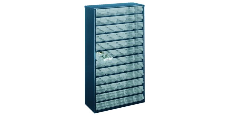 Steel magazine with 60 box drawers
