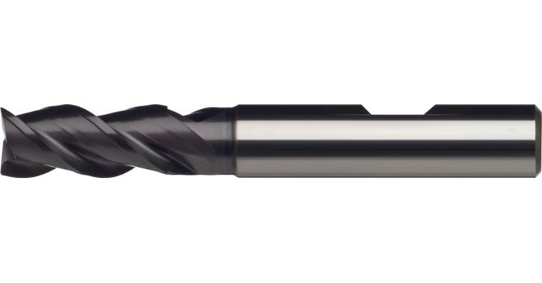ATORN solid carbide end mill, diameter 5.0 mm, L1=57 mm, T=3, TiAlN, HB shaft