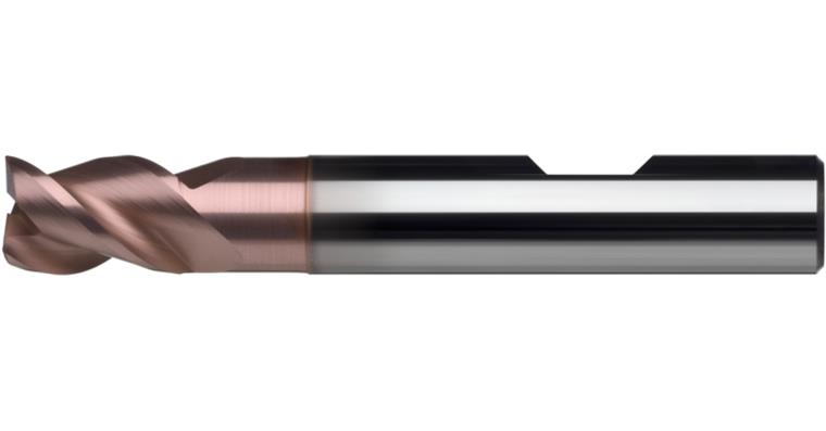 ATORN SC slotting cutter, TiAlN Z3, 4.0 mm, extra short, 45° MF, teeth = 3