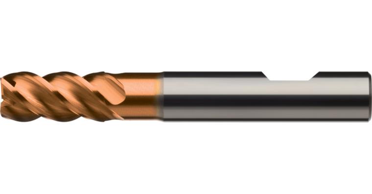 ATORN solid carbide end mill T4 HB, 5.0 x 10 x 16 x 57 mm, coated