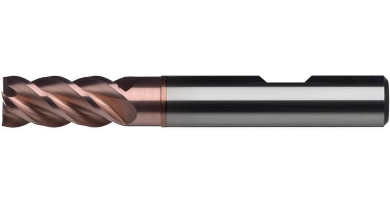ATORN solid carbide end mill, 4 flutes, 2.0 mm, TIALN shaft DIN 6535HB