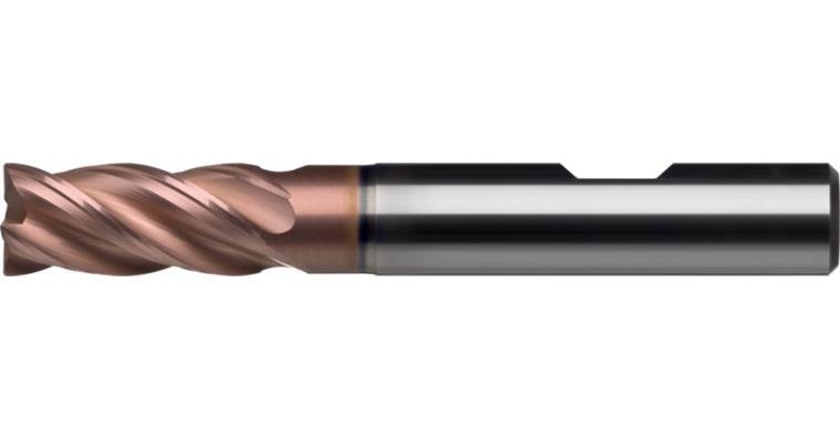 ATORN solid carbide end mill, 4 flutes, 4.0 x 8 x 54mm, ultra-coated HB shaft
