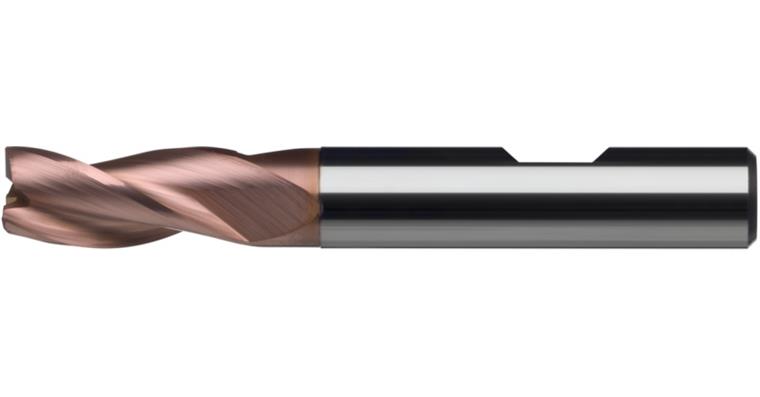 ATORN solid carbide square end mill ultra 9.70 mm shank DIN 6535HB T=3