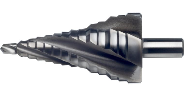 ATORN stepped drill bit HSS spiral groove 12.5 mm-28.3 mm E1 through hole