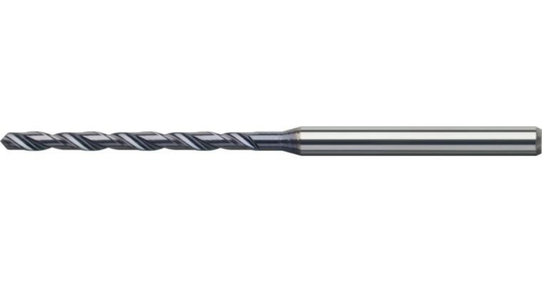 ATORN micro drill 10xD SC 1.0 mm AlOXSN² HA shaft with internal cooling