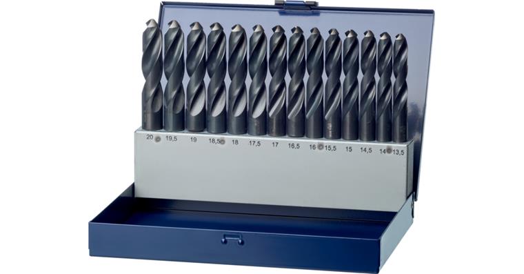 ATORN twist drill set type N diameter 13.5-20.0 mm, with 0.5 incr.