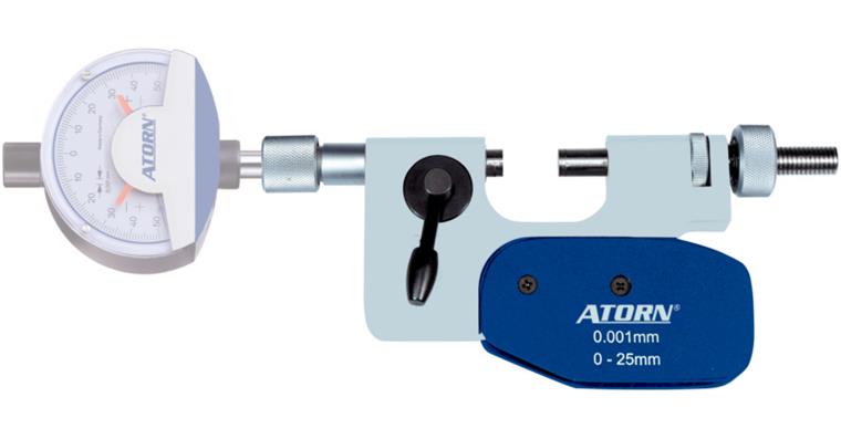 ATORN dial indicator snap gauge 0-50 mm in case