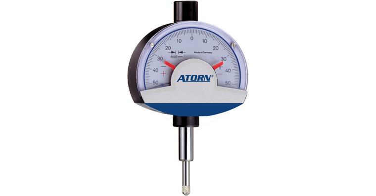 ATORN precision pointer IP 53 0.001 mm scale interval, 0.1 mm measuring range
