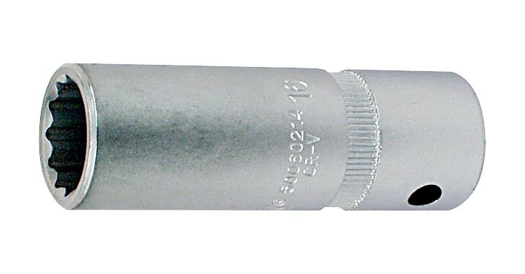 ATORN Steckschlüsseleinsatz 17 mm 1/2 Zoll lange Ausführung Doppelsechskant