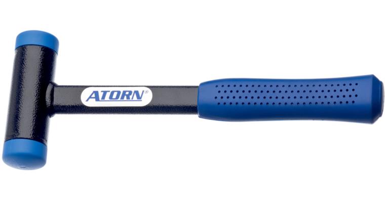 ATORN soft-face hammer, non-rebound with tubular steel handle, head 40 mm