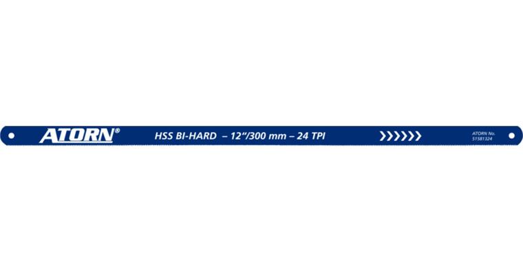 ATORN hacksaw blades, 24 teeth, 300x13x0.65mm, HSS bi-metal