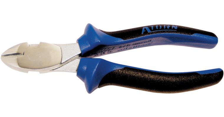 ATORN heavy-duty side-cutters 180 mm, chrome-plated, 2-component grip
