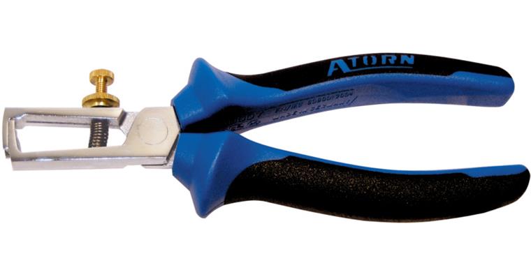 ATORN Abisolierzange 160 mm verchromt 2-Komponenten-Griff