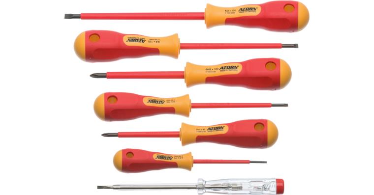 1052483200 ATORN VDE screwdriver set, 6 pieces, 2.5/3.5/4.0/5.5/PH 1, PH 2
