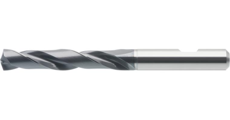 ATORN solid carbide drill UNI TiAlNplus 5xD without IC 11.4 mm straight shank HB