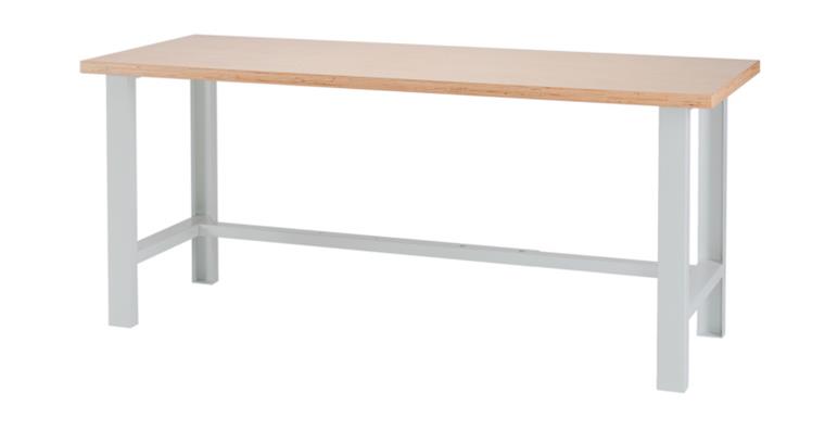 Workbench B2000XT750XH840 mm with worktop beech multiplex 38 mm