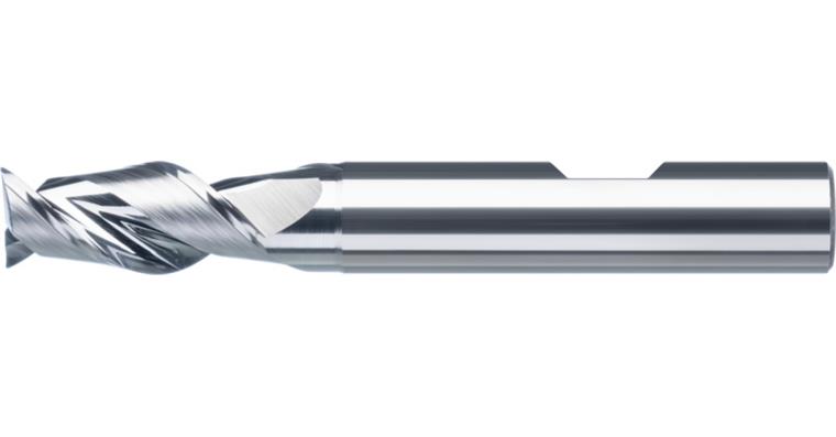ATORN SC end mill with polished cutting edges 6.0 mm HB shank 2 teeth