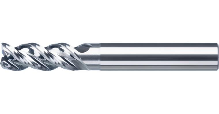 ATORN SC end mill edge protection, polished 5.0 mm HA shank T=3 short