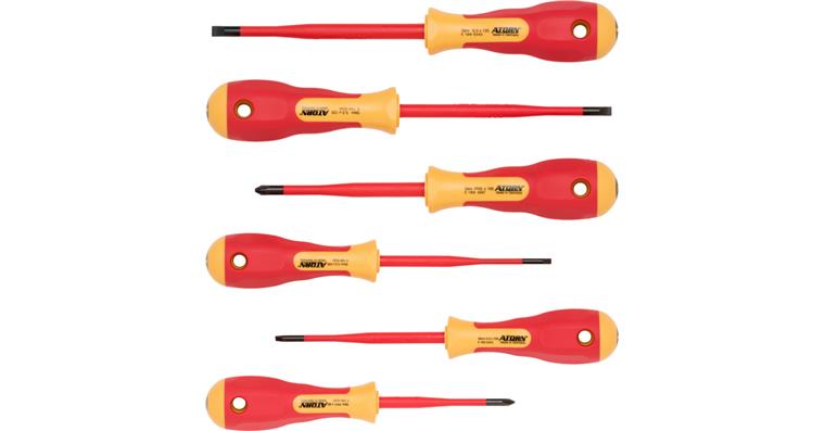 ATORN slim VDE screwdriver set, 6-piece, 3.5/4.0/5.5/6.5/PZ 1/PZ 2