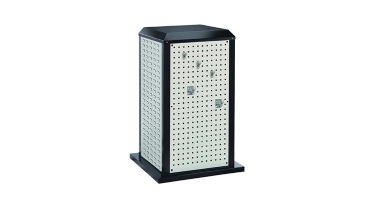 ®RasterPlan Tooltower stationär 1100x700x700mm 7035/7016 3xLoch+ 1xSchlitzplatte