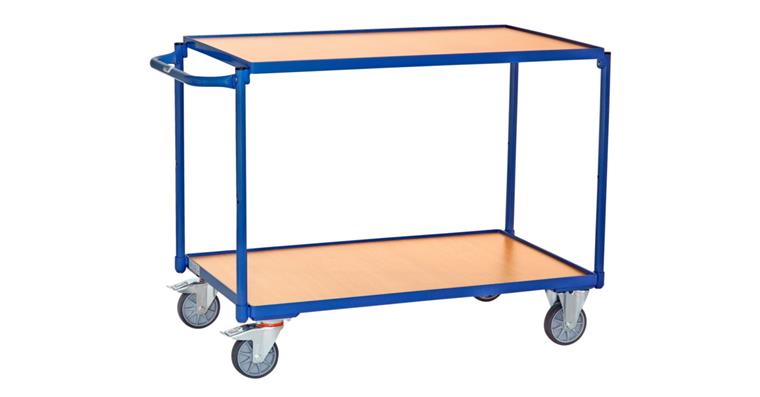 1081707312 Tischwagen Ladeflächengröße 1000 x 600 mm Tragfähigkeit 300 kg 2 Böden