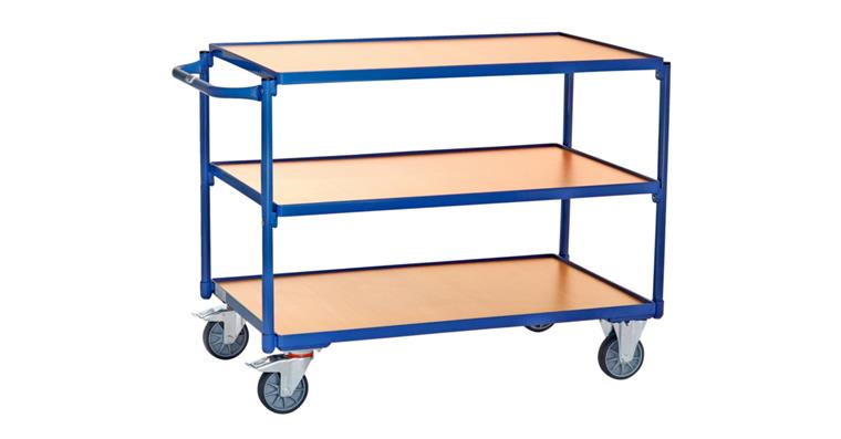 1081707316 Tischwagen Ladeflächengröße 1000 x 600 mm Tragfähigkeit 300 kg 3 Böden