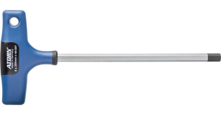 ATORN 2K hexagon screwdriver, 8 x 200 mm, with T-handle