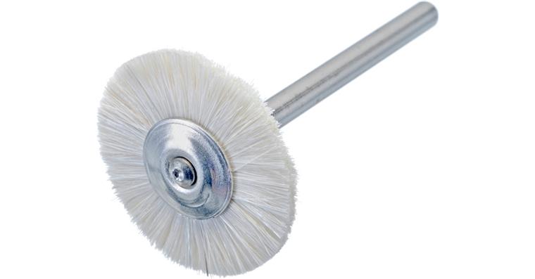 ATORN cylinder wire brush/miniature brush natural bristles goat hair 22x3
