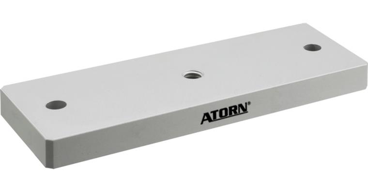 ATORN Trägerplatte 77x8x27 mm Gr. 2 aus Aluminium mit zwei Befestigungsschrauben