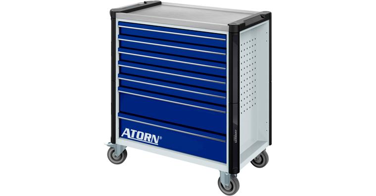 ATORN Werkzeugwagen XL mit Schubladen-Einzelauszugssperre 5 x 80 mm;2 x 165 mm