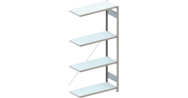 ATORN boltless shelv. rack, add-on rack LxDxH 1,000x400x2,000 load cap. 115 kg