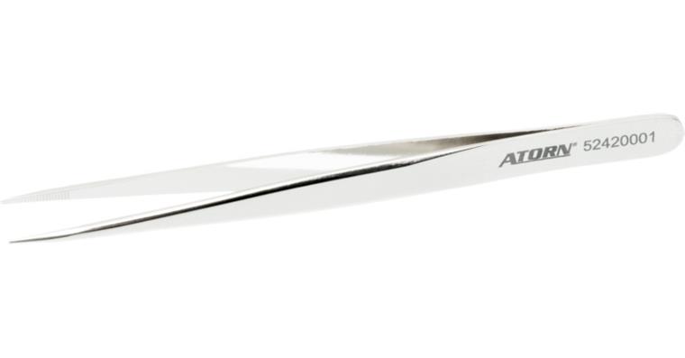 1063431101 ATORN Pinzette verchromt Form V 110 mm