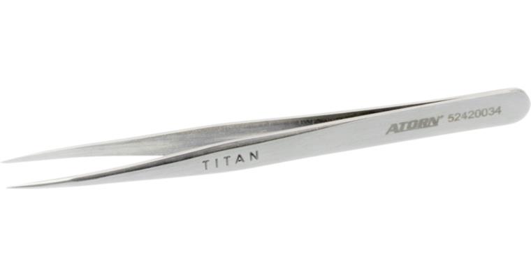 ATORN Titan-Pinzette 120 mm spitz