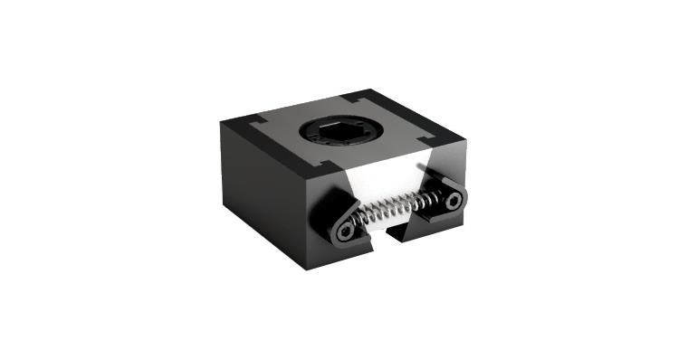 ATORN wedge clamping device, smooth, 42x15 mm, M8, including slot nut