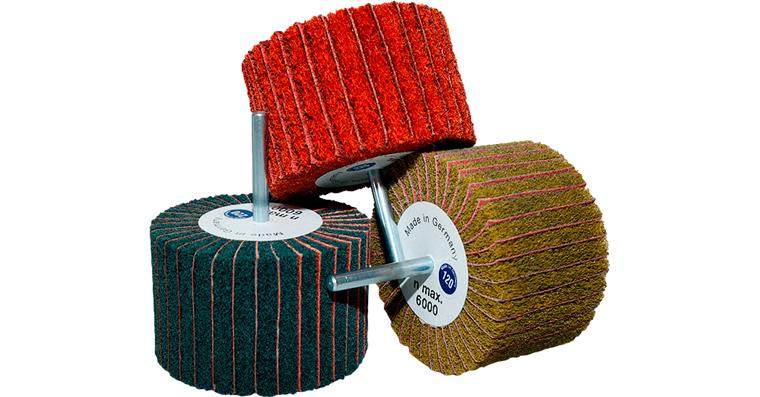ATORN finishing wheel set ceramic abr. grain non-woven abr./cloth 80x50x6 3 pcs