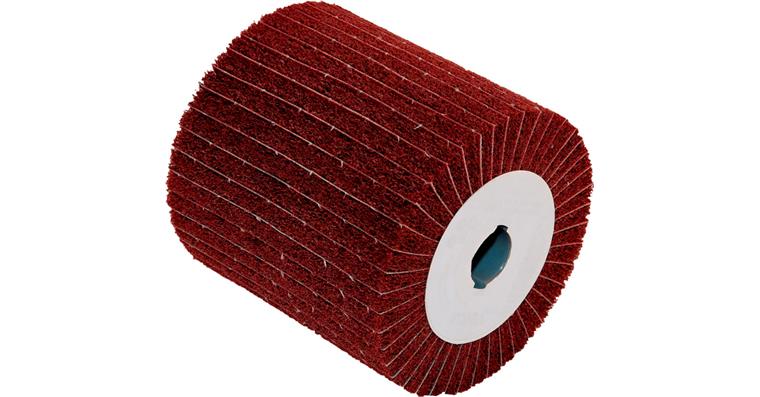 ATORN non-woven/cloth abrasive flap wheel, syn. corundum 110x100x19 mm G60
