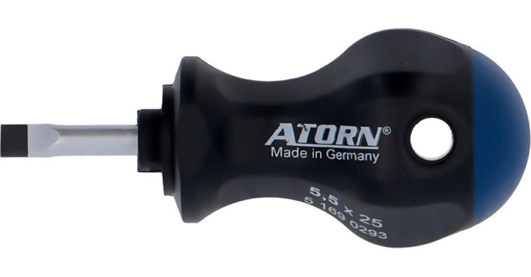 ATORN slotted screwdriver 65 x 12 mm, 2C Stubby