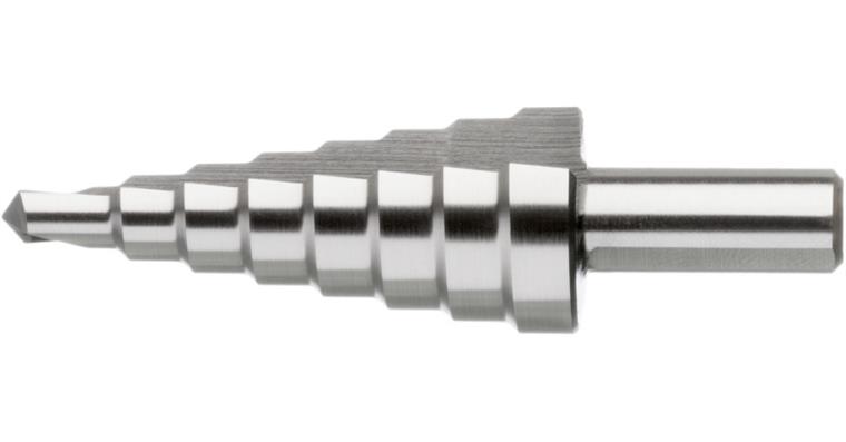 ATORN stepped drill bit HSS, straight groove, 4.0 mm-12.0 mm, type 1