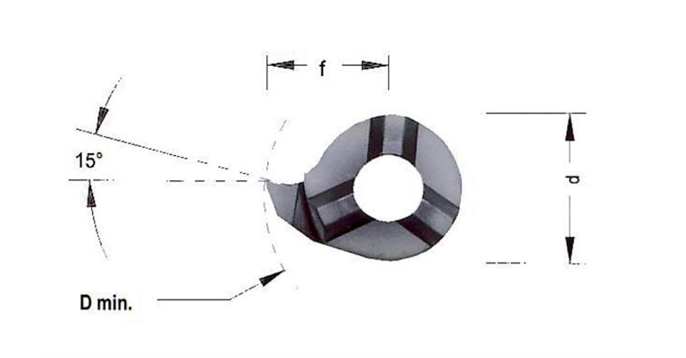 Carbide cut. ins. MINI-CUT left LS014.0300 recess turning general HC8620/TiAlN