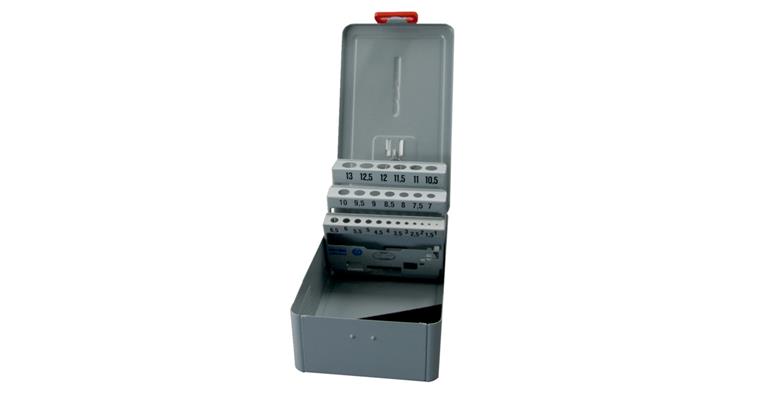 LIZZARD Spiralbohrer Kassette leer für 6-10 mm steigend um 0,1 mm, für 41 Bohrer