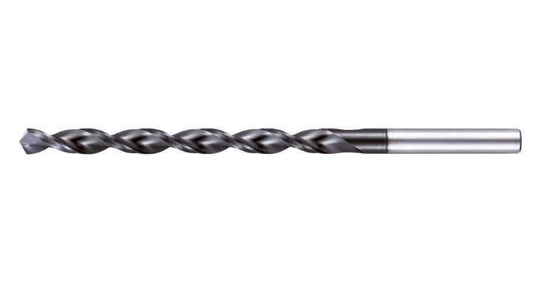 Twist drill bit HSS-E-Co8 AG-coated DIN 339 118° tip angle 10xD dia. 8.2 mm