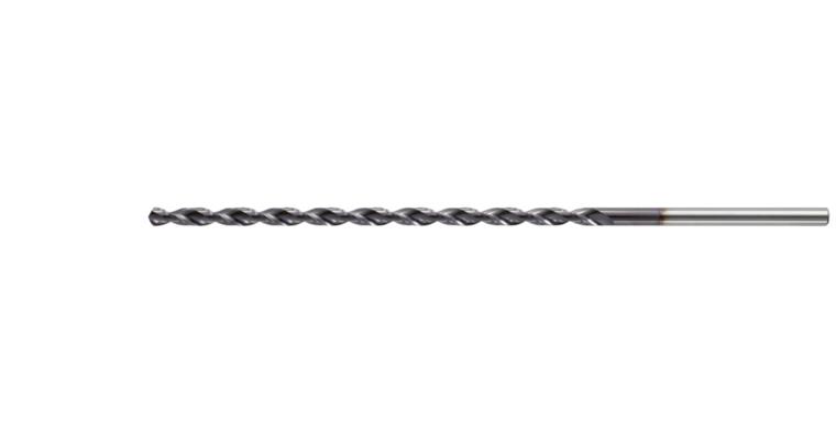 Deep hole dr. bit HSS-E-Co8 AG coat. DIN1869-2 tip 118° 20xD dia. 13.0x260x375mm