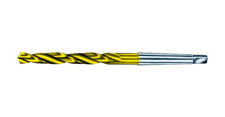 Twist drill bit DIN 345 type N HSS+TiN ground 15.0 mm