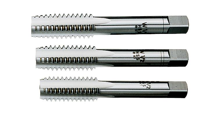 Hand tap set DIN 352 3 pieces HSS BSW 3/8