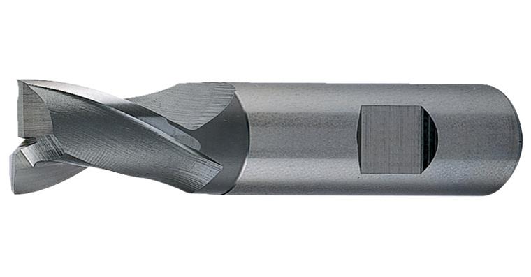 Square end mill str. DIN 327 D  type N short 2 cut edg Z-cut HSS-E 7.5 mm