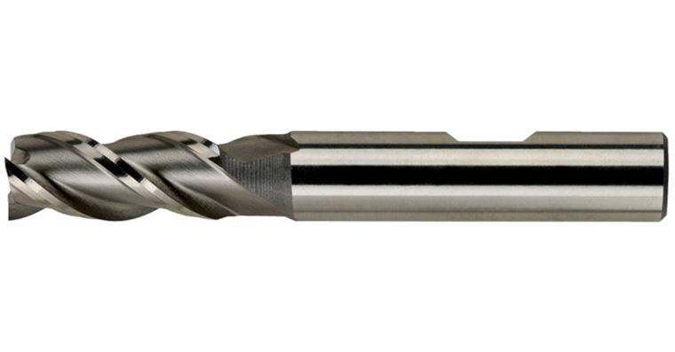 End mill cyl. DIN 844 B type W short 3 cutting edges centre-cutting HSS-E 18 mm