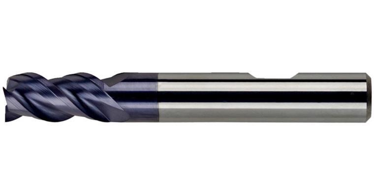 SC square end mill cyl./6535 HB long 3 cutting edges C-cut P20-K40/TiAIN 16 mm