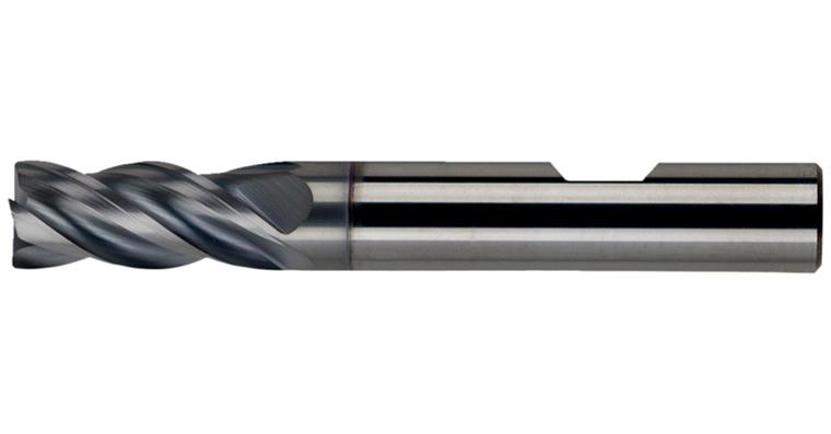 Solid carbide end mill 35/38° G2 4 cut. edges C-cut type VA Nacro coat. 16.0 mm